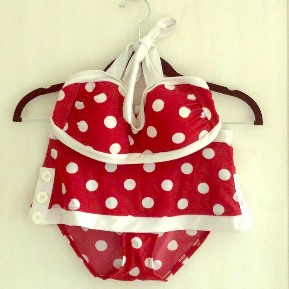 Polka Dot 2 Piece Swimsuit